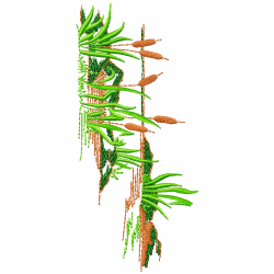 Flowers And Tree Embroidery Design 4